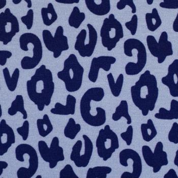 Baumwolljersey Happy Leo Hellblau/Dunkelblau by Swafing von Cherry Picking